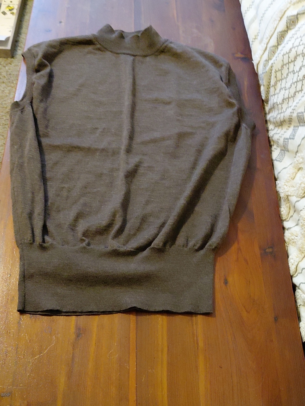 The Row Men's Brown Turtleneck Sweater